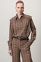 Hanna Blouse Technical Jersey | Brown