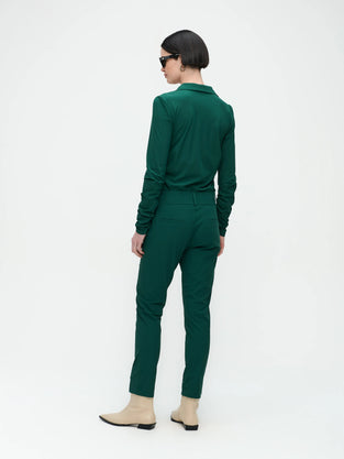 Luisa Blouse Technical Jersey | Green