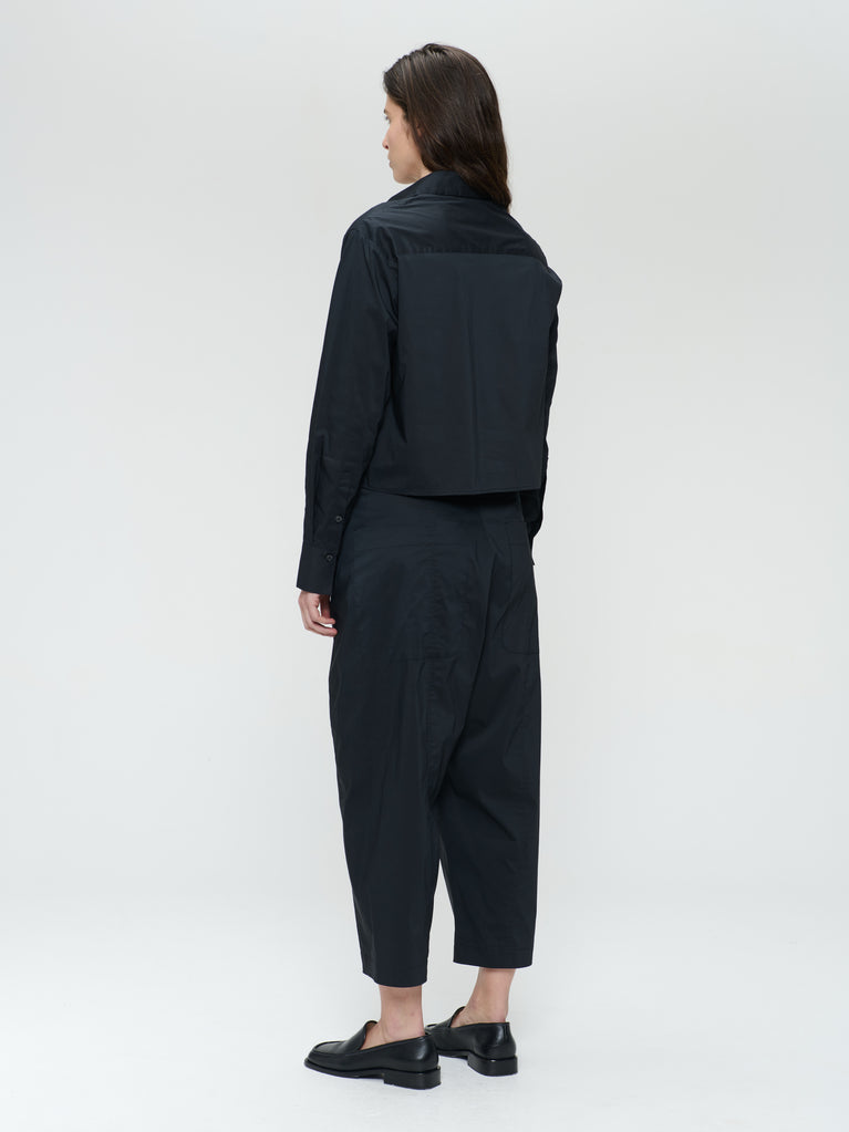 Kober cotton poplin pants | Black