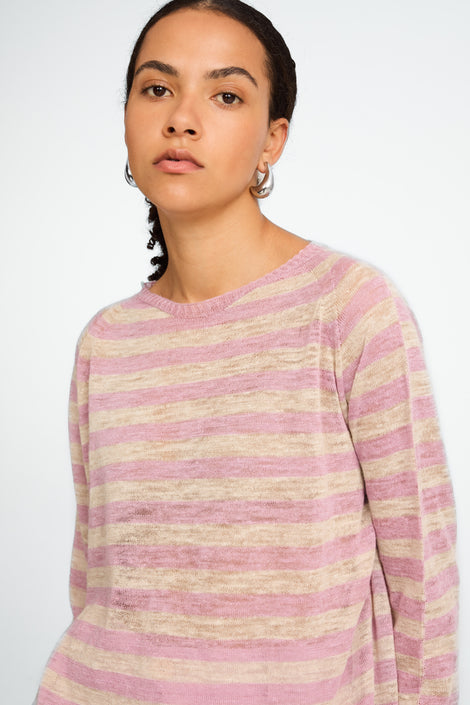 Linen line pullover EU 371 | Pudra