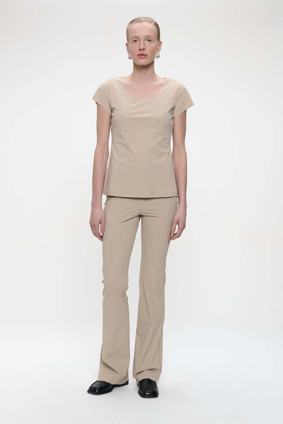Pants Eliya Easy Wear flair Technical Jersey | Sand