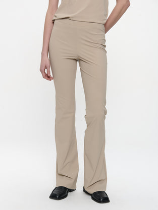 Pants Eliya easy wear flair Technical Jersey | Sand