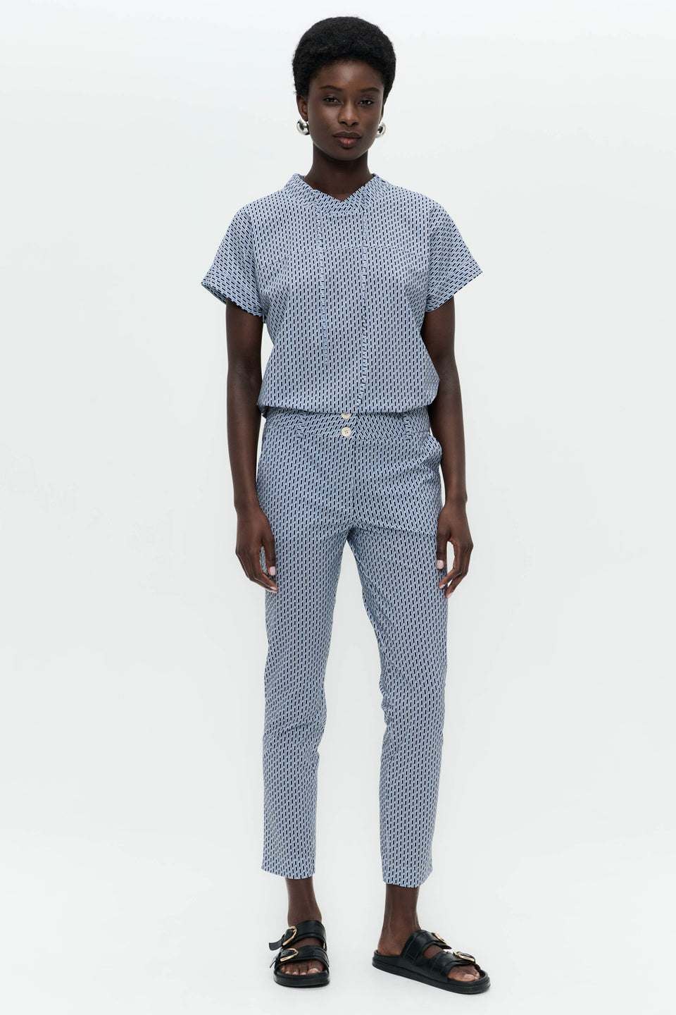 Joy pants technical jersey | Blue Melange