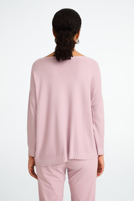 M205 seamless cotton pullover | Rosa