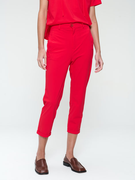 Lena Pants Technical Jersey | Red