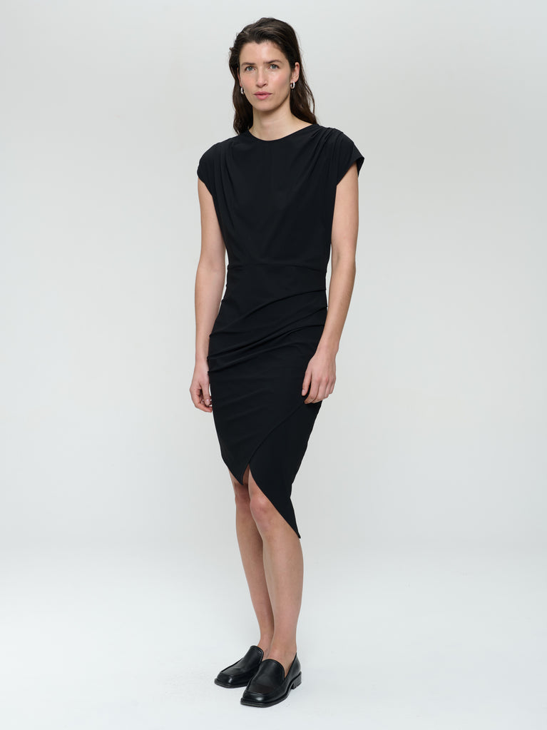 Luxor studio dress technical jersey | Black