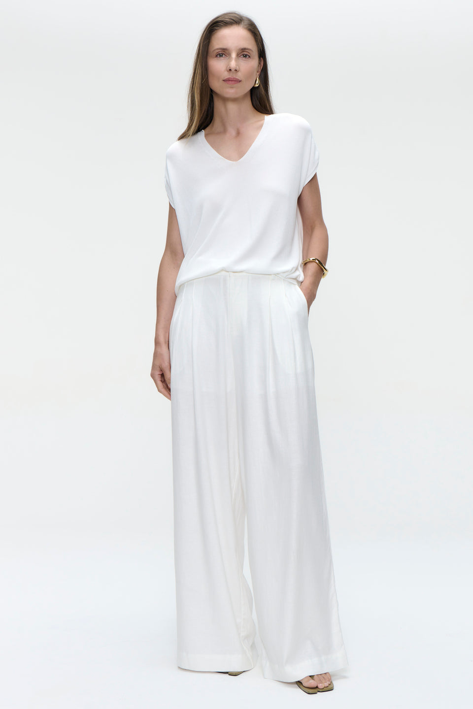 Viscose seamless Top 3023 | Bianco