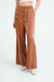 CharlyN shiny viscose pants | Brown