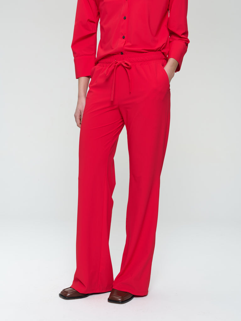 Carola structure technical jersey pants | Red