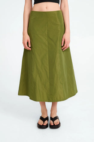 Begonia taffeta skirt | Green