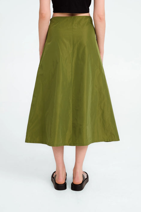 Begonia taffeta skirt | Green