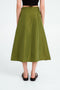 Begonia taffeta skirt | Green