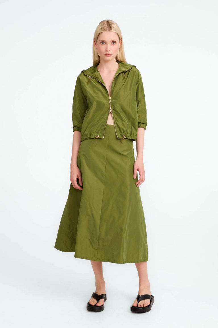 Begonia taffeta skirt | Green