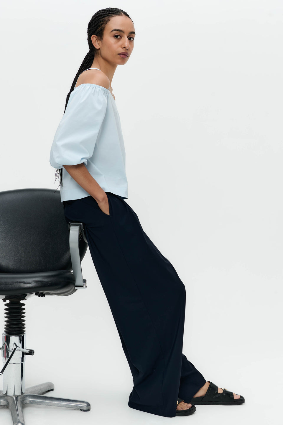 Thea pants technical jersey | Blue