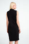 Verena strech technical jersey dress | Black