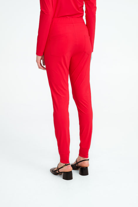 John strech technical jersey pants | Red