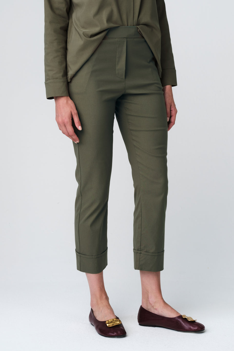 Biagio bengalina pants | Army