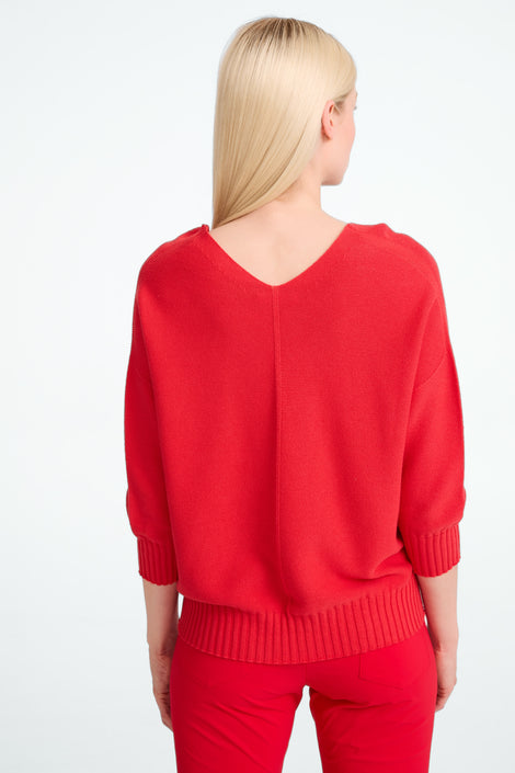 Seamless cotton pullover 317 | Corallo