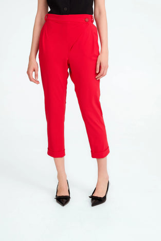 Valentine structure technical jersey pants | Red