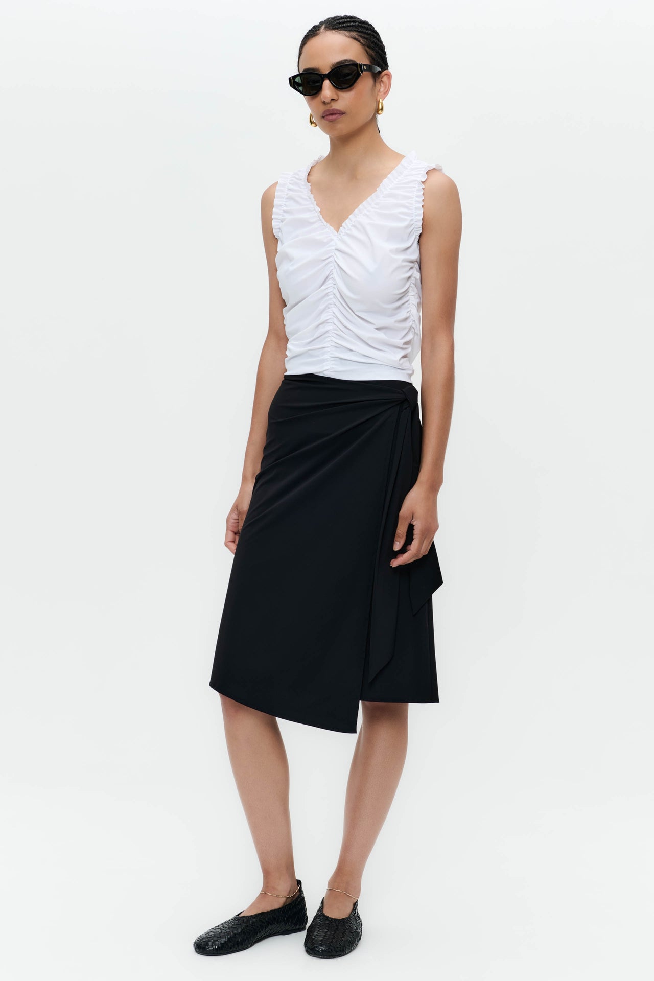 Romana top technical jersey | White