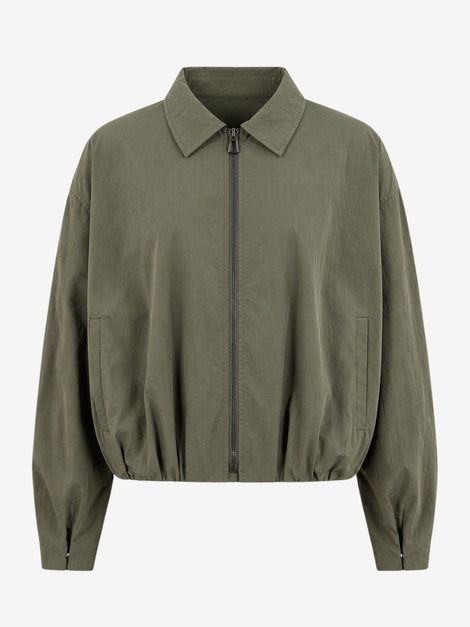 Blaze pleated bomber jacket | Army