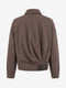 Blaze pleated bomber jacket | Dark Brown