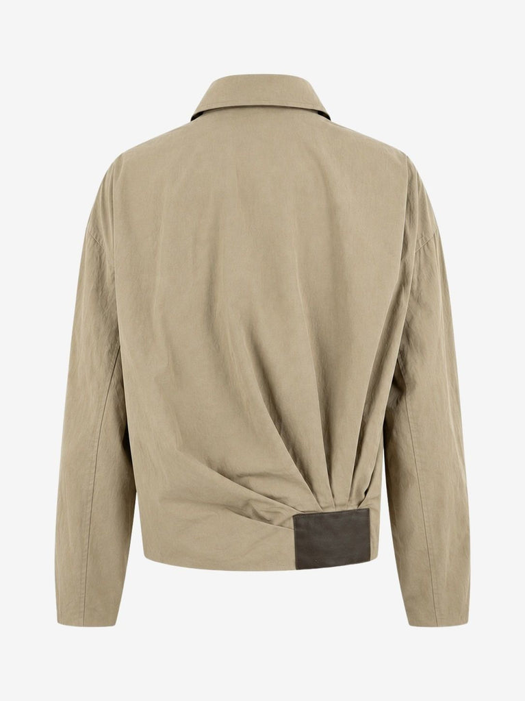 Blaze pleated bomber jacket | Grayish Green