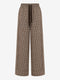 Rey check cotton pants | Brown