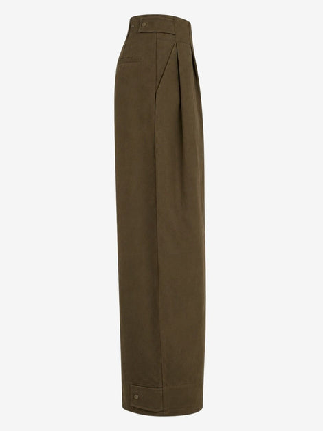 Harlow cotton fancy pants | Brown