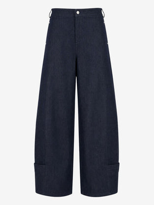 Viva indigo barel jeans | Dark Blue