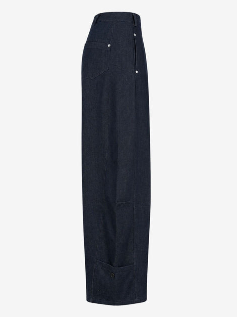 Viva indigo barel jeans | Dark Blue