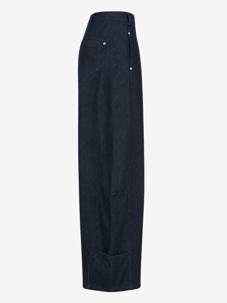 Viva indigo barel jeans | Dark Blue