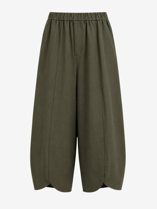 Pulse baggy lyocell pants | Army