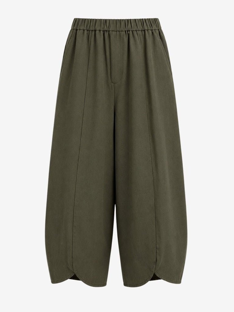 Pulse baggy lyocell pants | Army