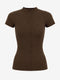 Rina rib knit top | Brown
