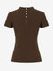 Rina rib knit top | Brown