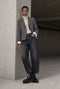 Eleni viscose basic blazer | Grey