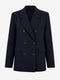 Indira back details blazer | Dark Blue