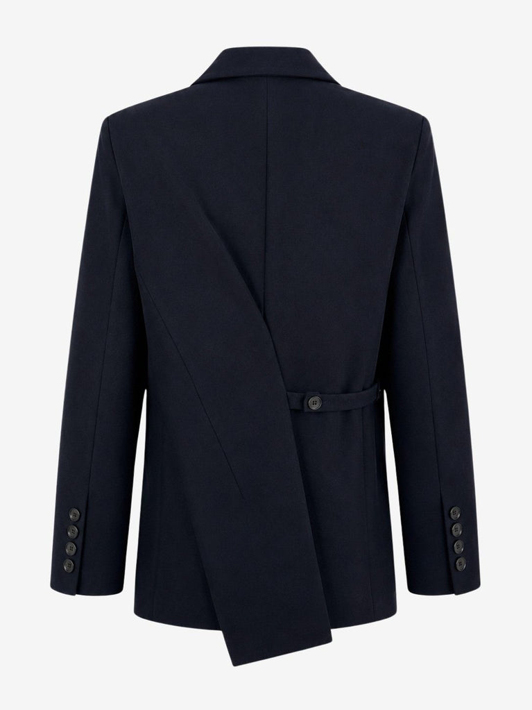 Indira back details blazer | Dark Blue