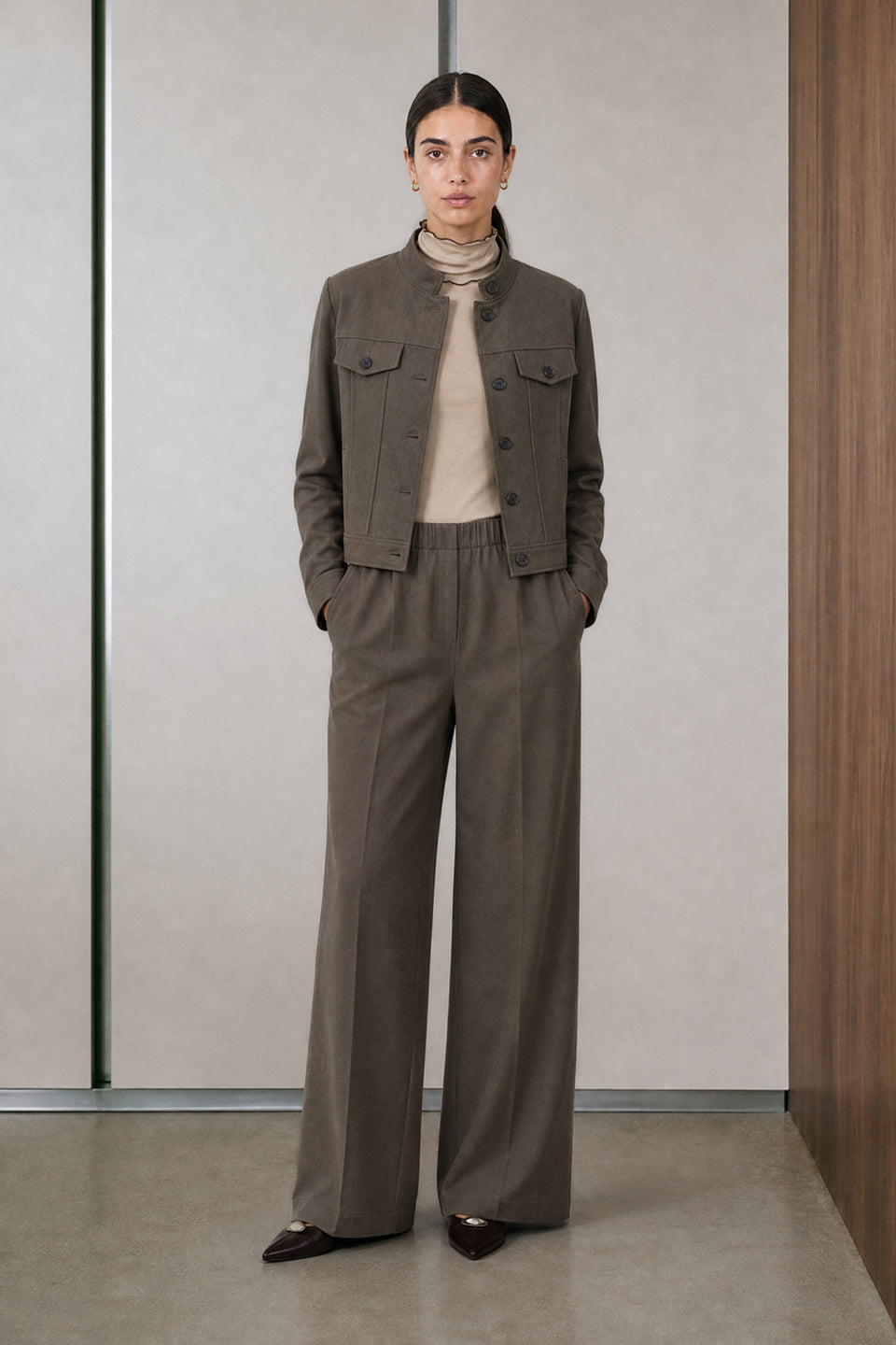 Raven viscose blend pants | Melange
