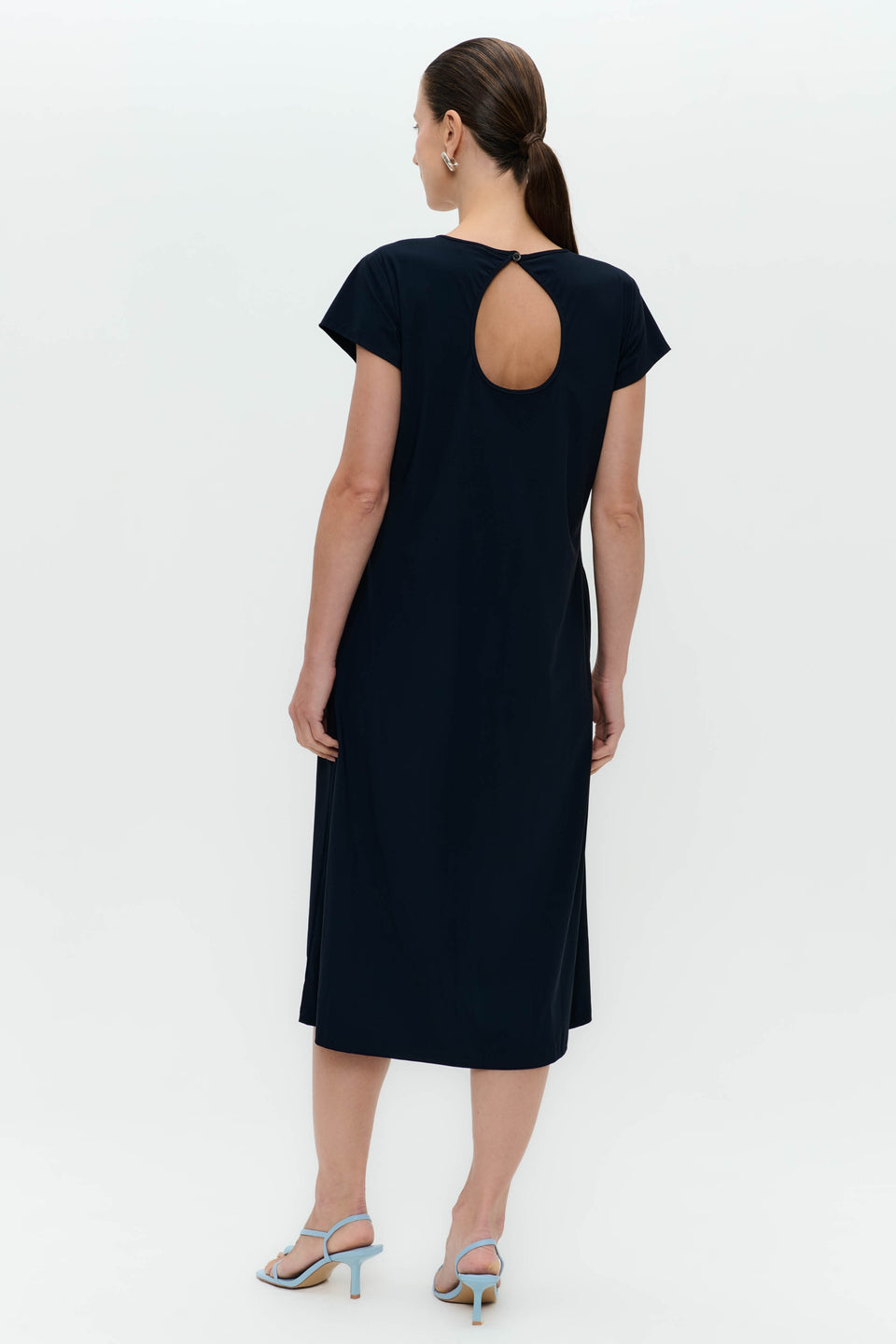Fennela dress technical jersey | Blue