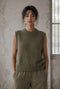 Abigail alpaca vest EX H24179 | Green