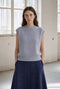 Abigail alpaca vest EX H24179 | Light Blue