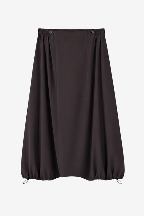 Albina skirt technical jersey | Chocolate