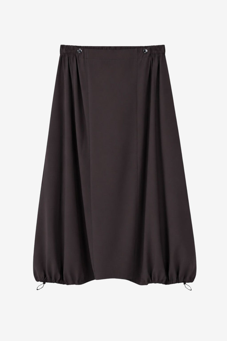 Albina skirt technical jersey | Chocolate