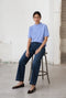 Alpaca knitted dyed top WP09 | Sky Blue