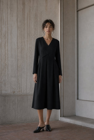 Anita dress technical jersey | Black