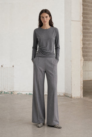Ari cotton top | Grey Melange
