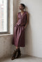 Elle eco leather skirt | Bordo