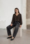 Aria top technical jersey | Chocolate
